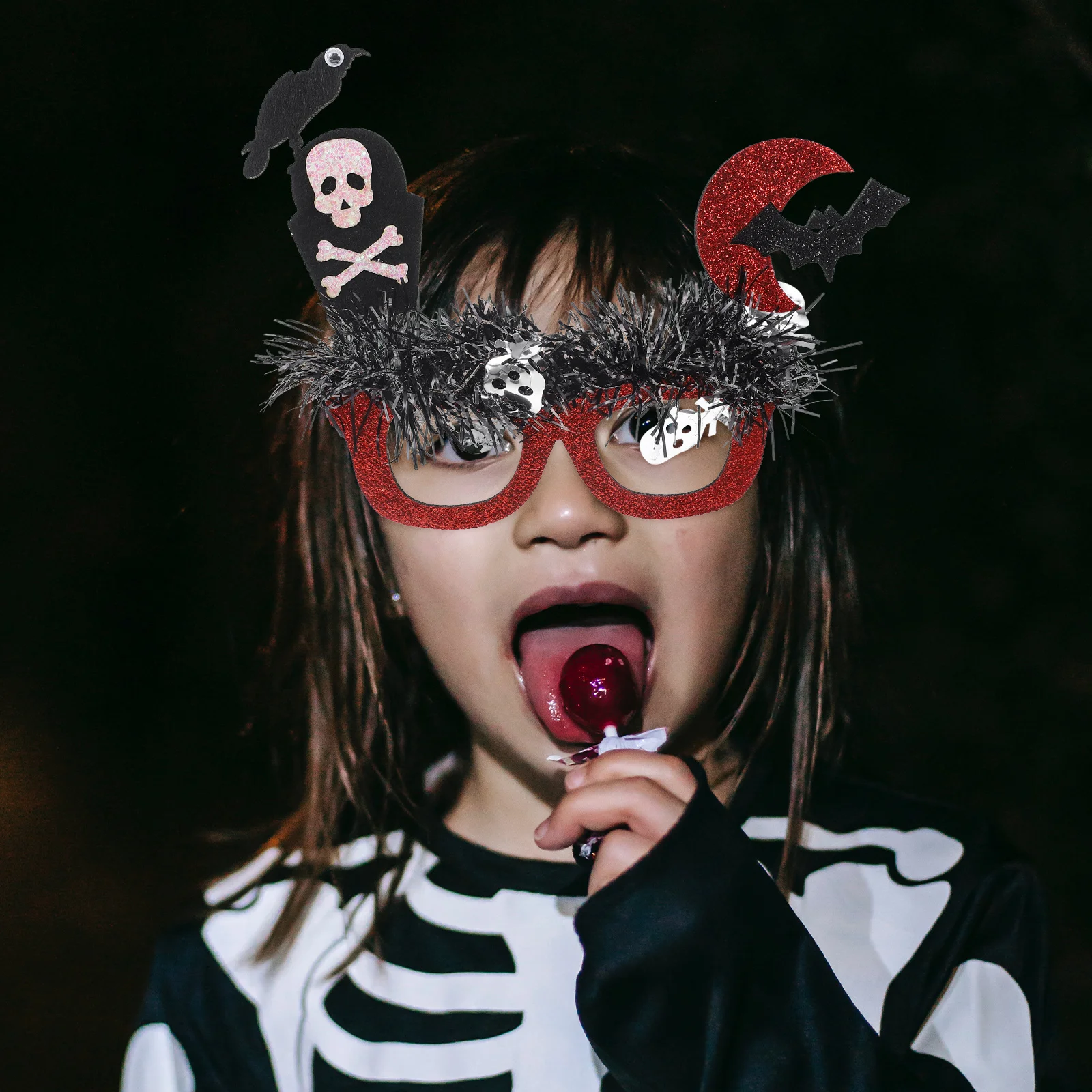 할로윈 파티 안경 프레임 해골 장식 재미있는 액세서리 사진 소품 어린이 성인 할로윈 파티 용품