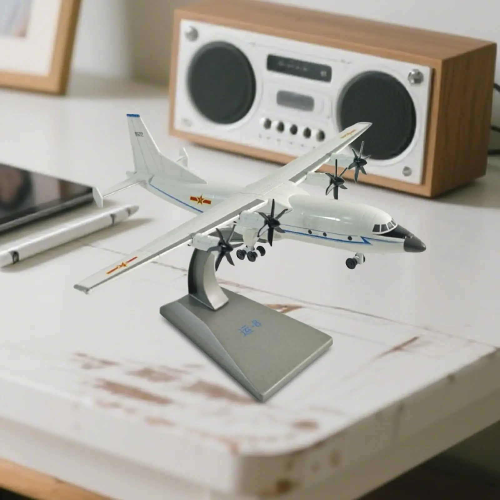 1/200 Kampfflugzeugmodell, Ornament, Legierung, Druckguss, Flugzeugmodell für Zuhause, Cafés, Büro