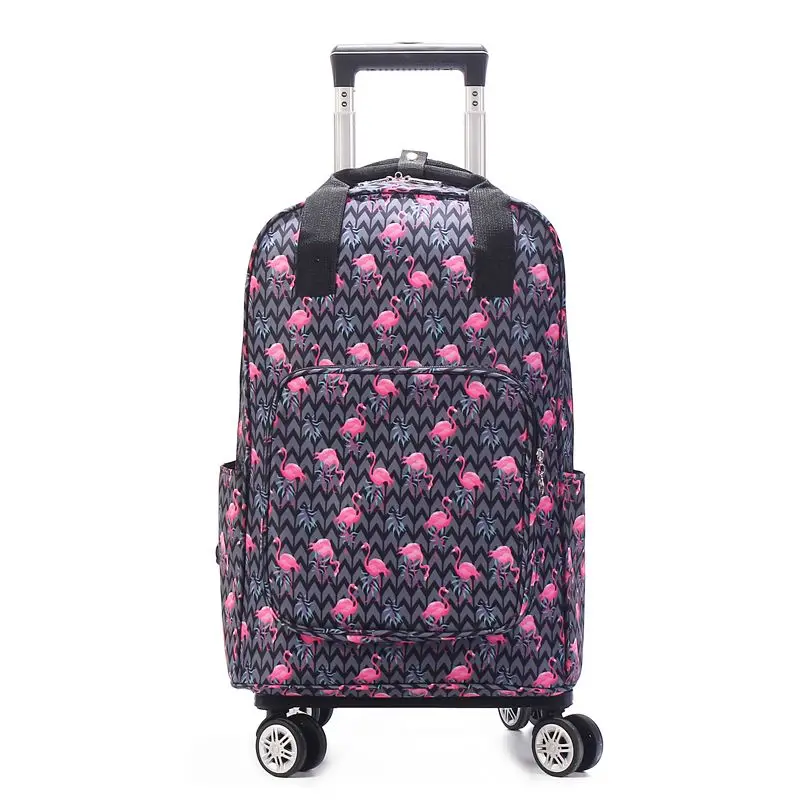 

Ультралегкий водонепроницаемый рюкзак с ручкой, съемной ручкой для переноски, легкий портативный универсальный чемодан на колесах для путешествий