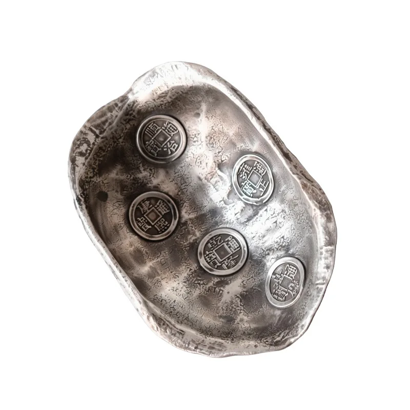 Chinese retro tortoise shell five emperors is sterling silver