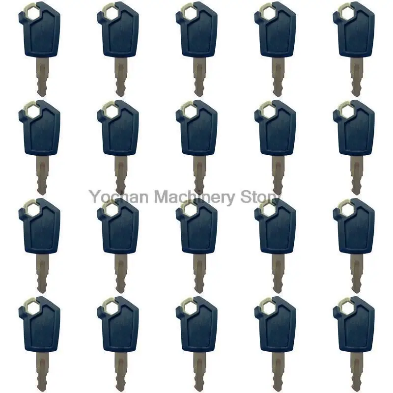 20 Pcs Copper Heavy Equipment Ignition Loader Dozer Digger Key For Caterpillar 5P8500 CAT Free Shipping