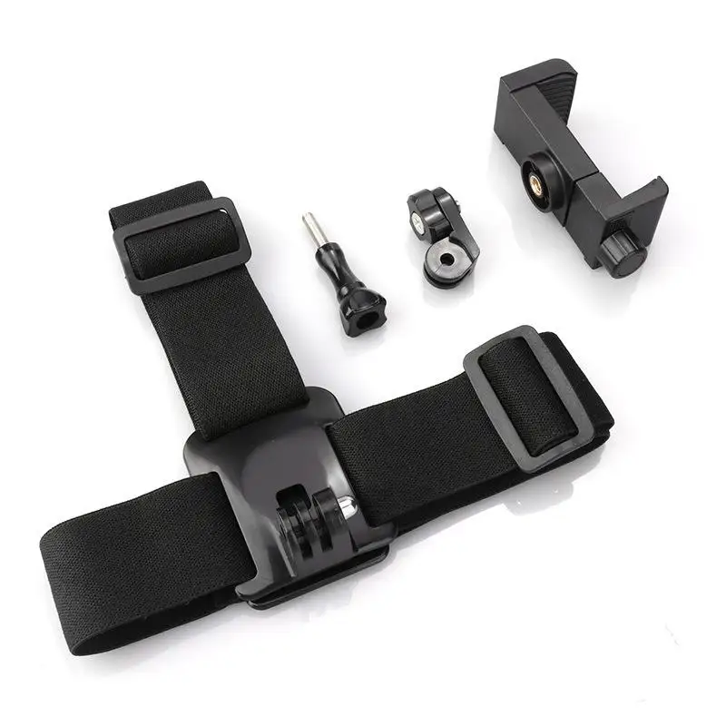 Head Mounted Smartphone Holder, First Person View Bracket, Hands-Free Adjustable Outdoor Live Streaming Vlog Mount
