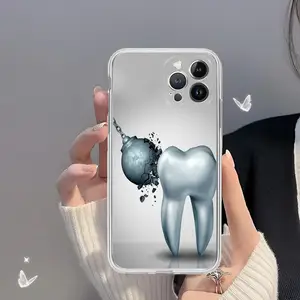 Telefonabdeckung Zahnarzt für iPhone 15 14 13 12 Mini 11 Pro XS Max XR Wenn 6 7 8 plus weiche Silikonabdeckung 11 Hauptverkäufe iPhone -Zahnabdeckungen - №3