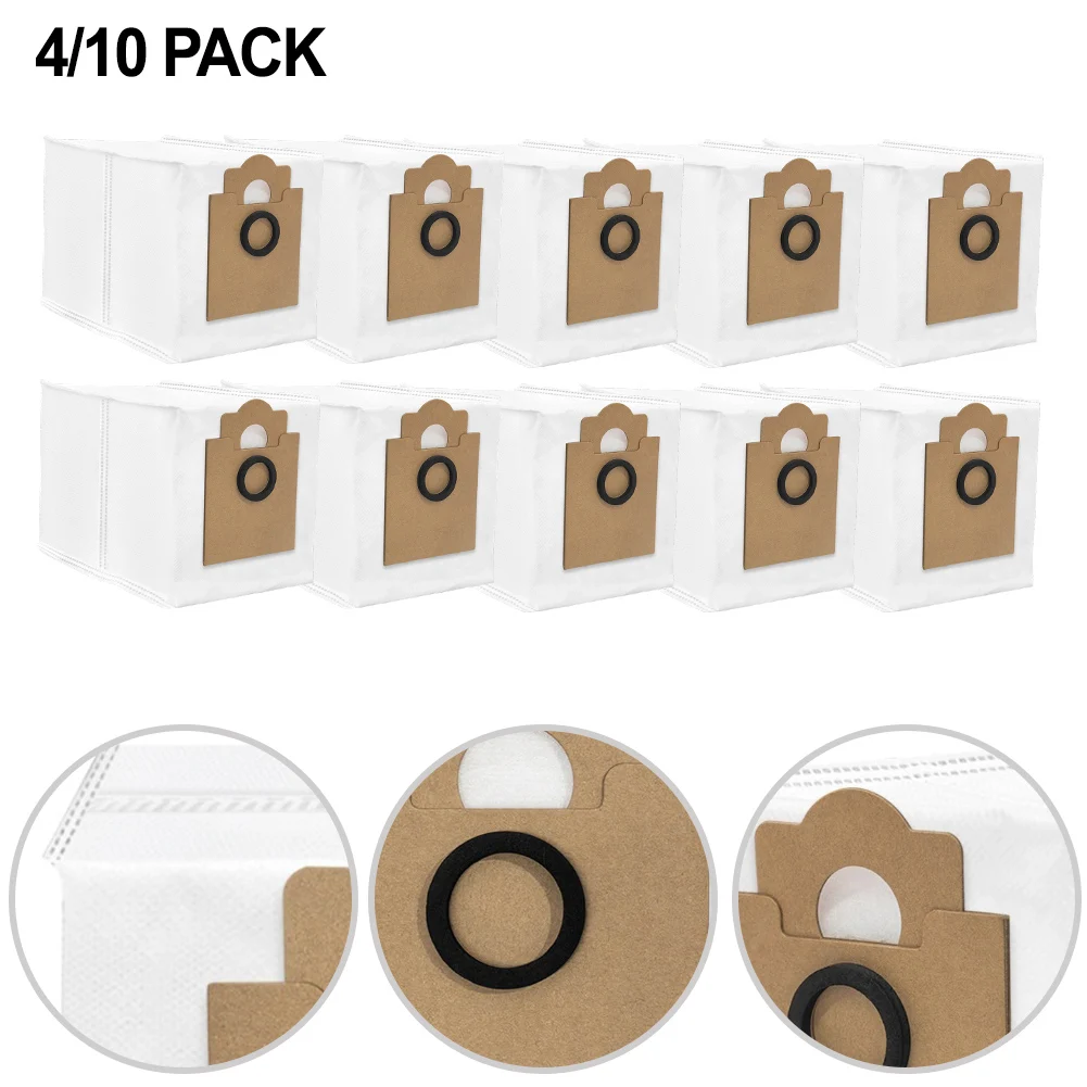 

4/10 Pcs Vacuum Cleaner Dust Bags For Lefant M2 Pro/M2S Pro Robot Vacuum Cleaner Dust Bags Automatic Emptying