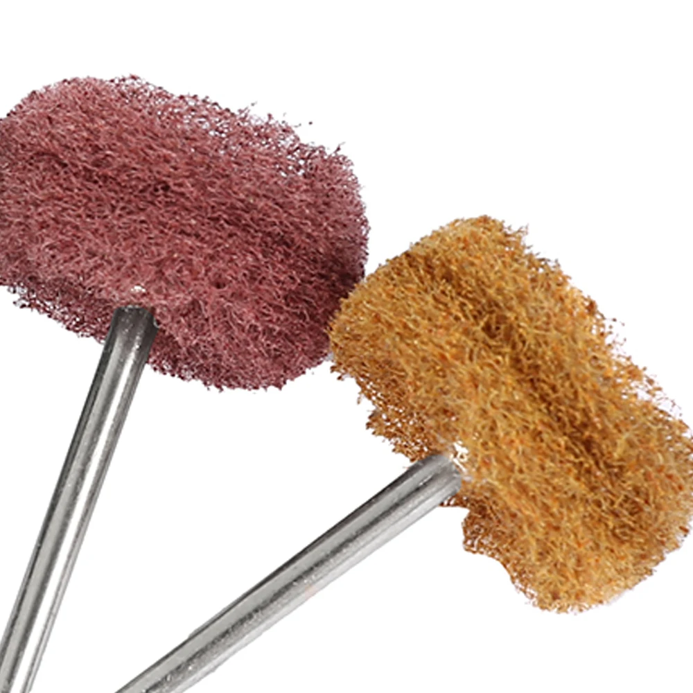 100pcs 25mm Mini Drill Abrasive Brush Mix Set Nylon Buffing Polishing Wheel Dremel Rotary Hand Tool Accessories Set Rust Remover