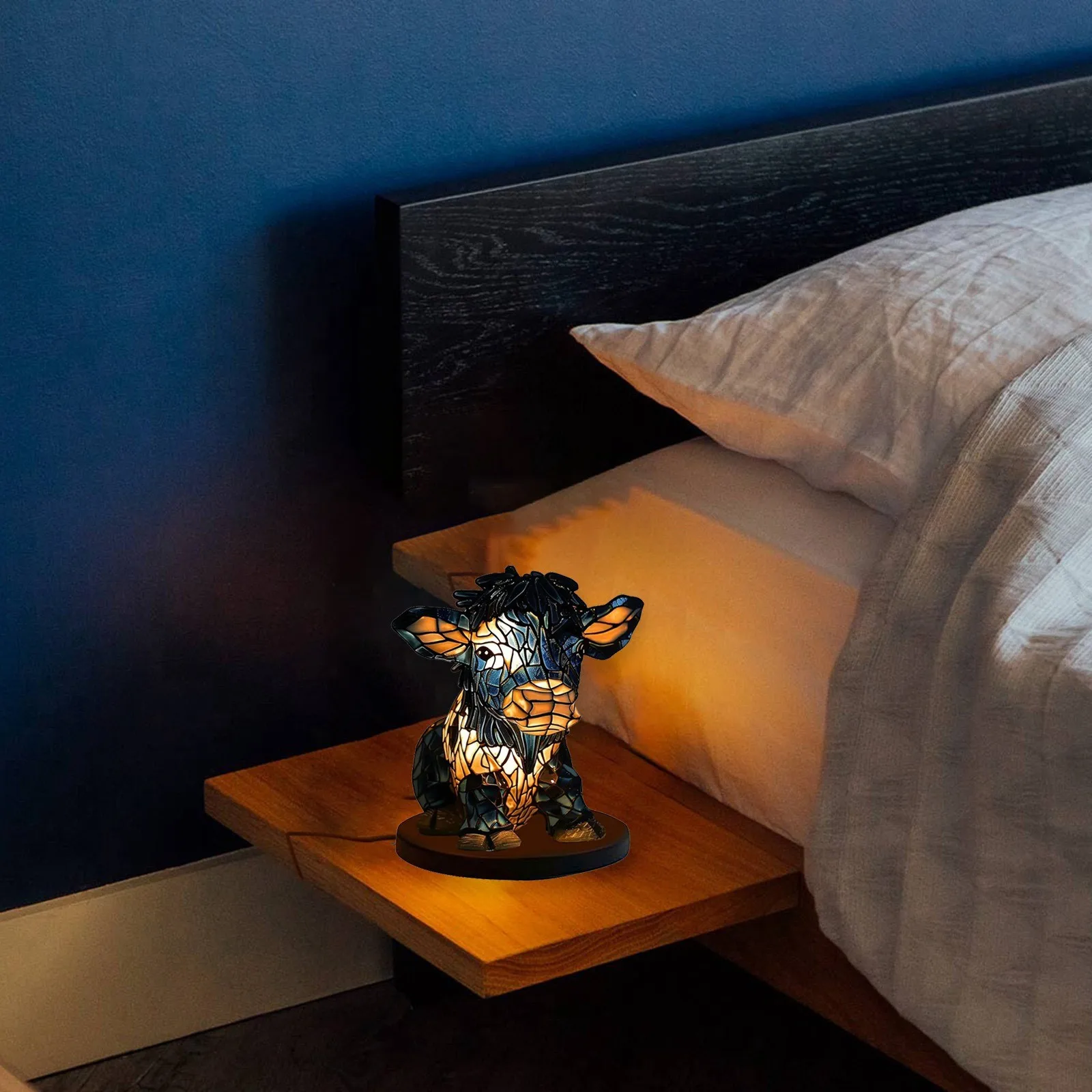

Cow Bedside Lamp Cow Lamps For Bedrooms Cow Light Nightstand Lamp Table Lamp For Bedroom Western Lamps For Living Room Desk