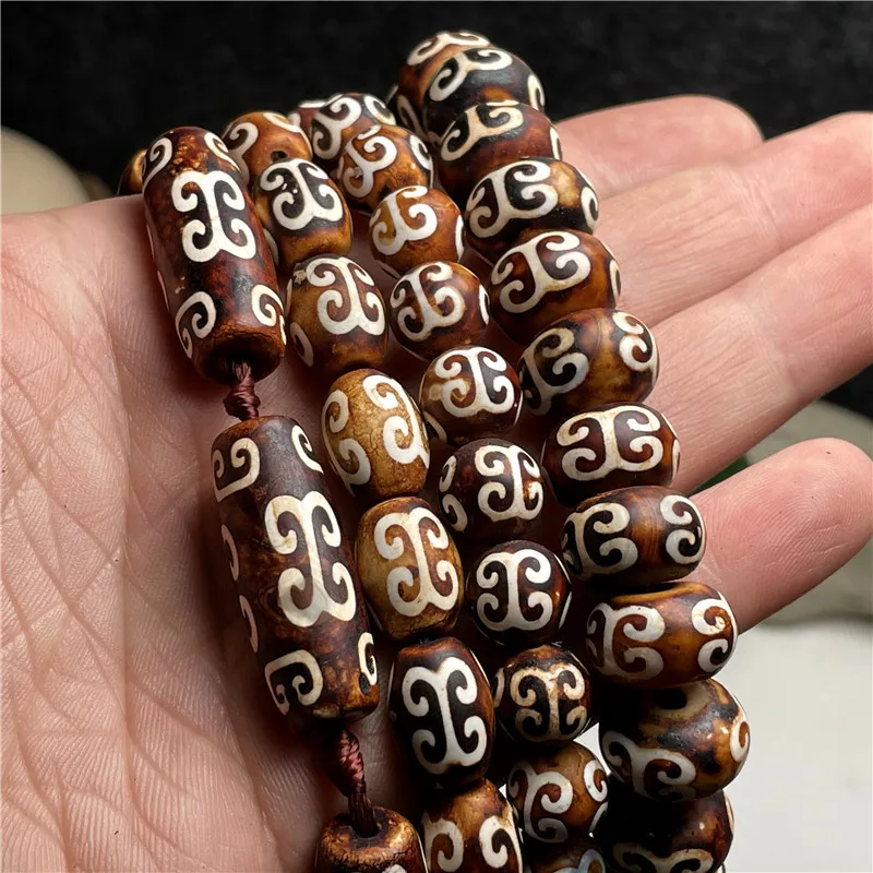 Tibetan Retro Return To The Bead Agate Bead Long Branch King Kong Sniry Beads Jewelry Accessories-1 String