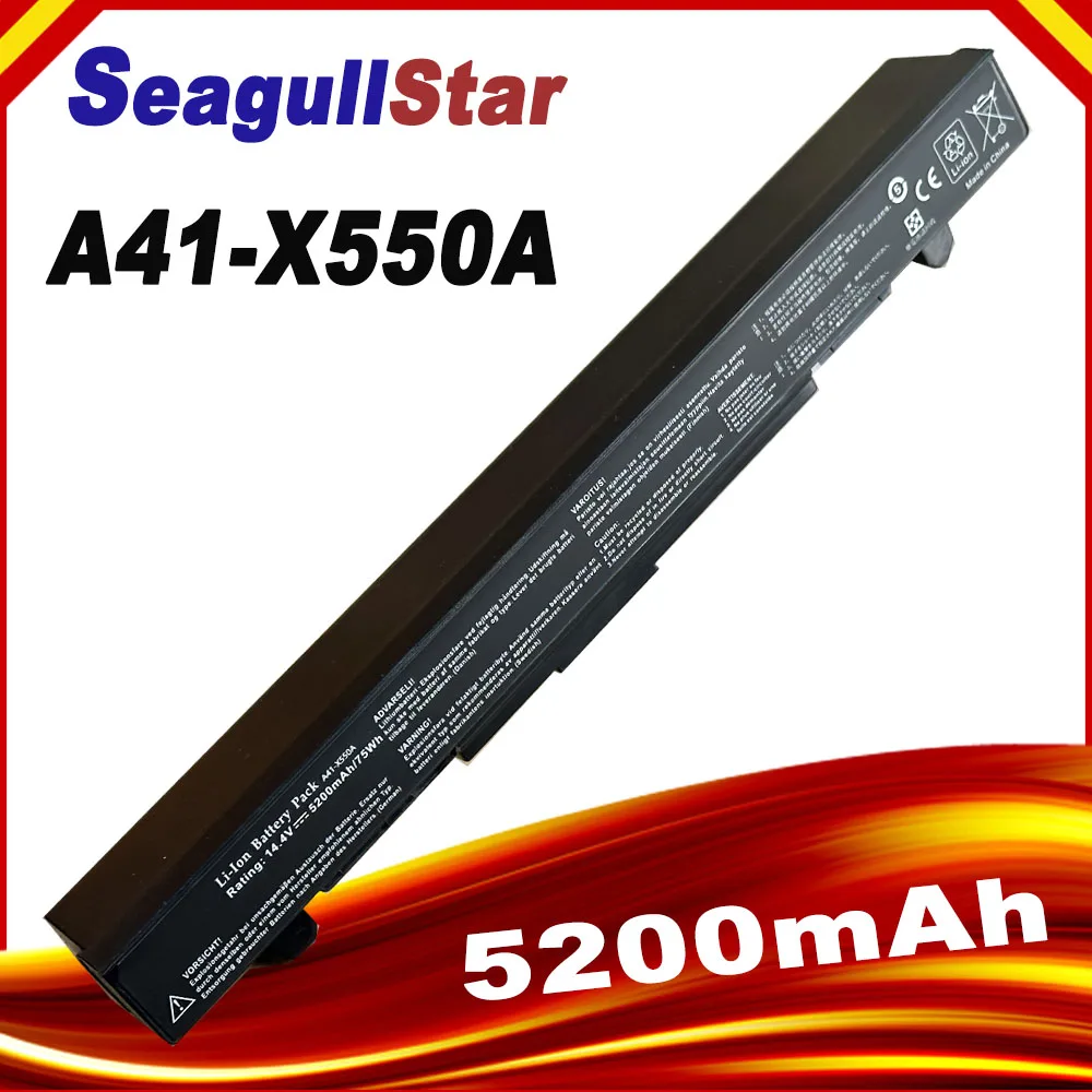 4400mAh Laptop battery for ASUS A41-X550 A41-X550A A450 A550 F450 F550 F552 K550 P450 P550 R409  X450 X550 X550C X550A X550CA