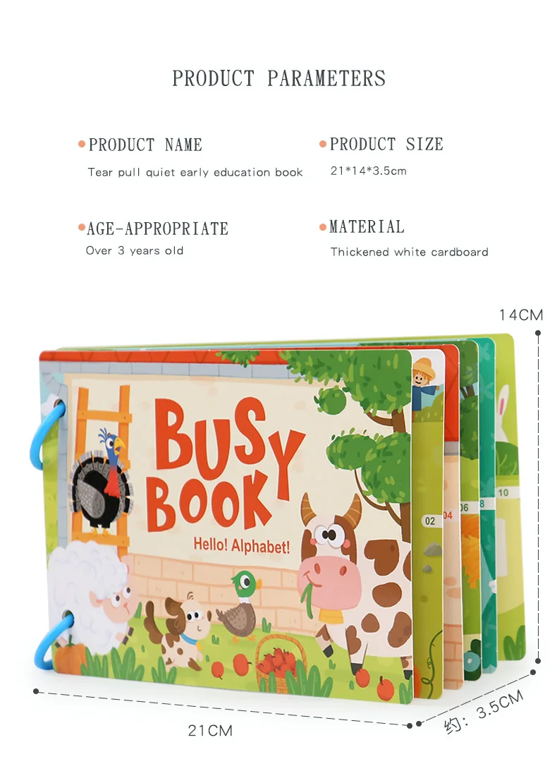 Montessori Baby Beschäftigt Buch Mein Erstes Ruhiges Buch Paste Frühes Lernen Bildung Spielzeug Kinder Passende Spiel Spielzeug für Kinder 1 2 3 jahre – Detail 21