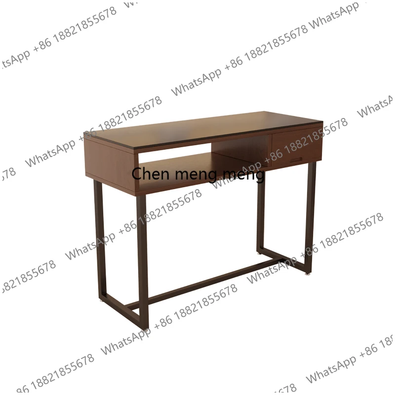 

Retro Designer Manicure Table Aesthetic Simple Cleaning Organizer Art Nail Desk Makeup Nordic Tavolo Unghie Salon Furniture