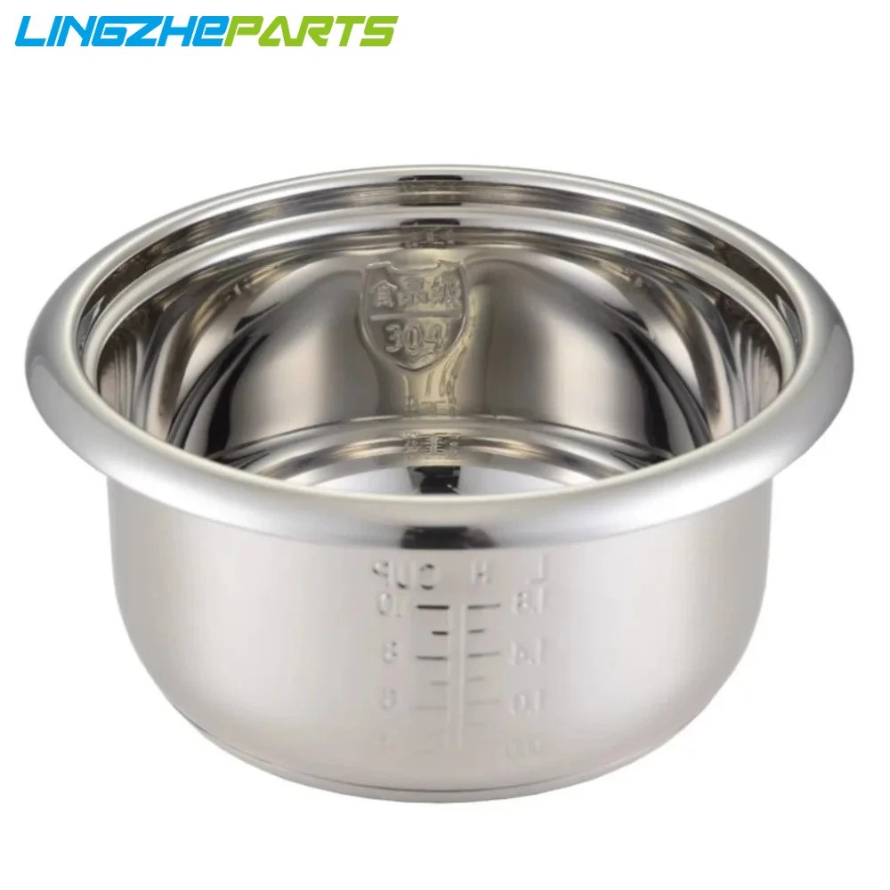 

New For Rice Cooker Inner Container 2L 304 Stainless Steel Non Stick Cooking Pot Liner Replacement Parts