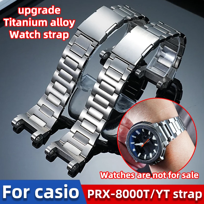 

Ремешок из титанового сплава для Casio PROTREK PRX-8000T/YT (5470) | Ультралегкий и водонепроницаемый ремешок для альпинистских часов (обновленная версия)