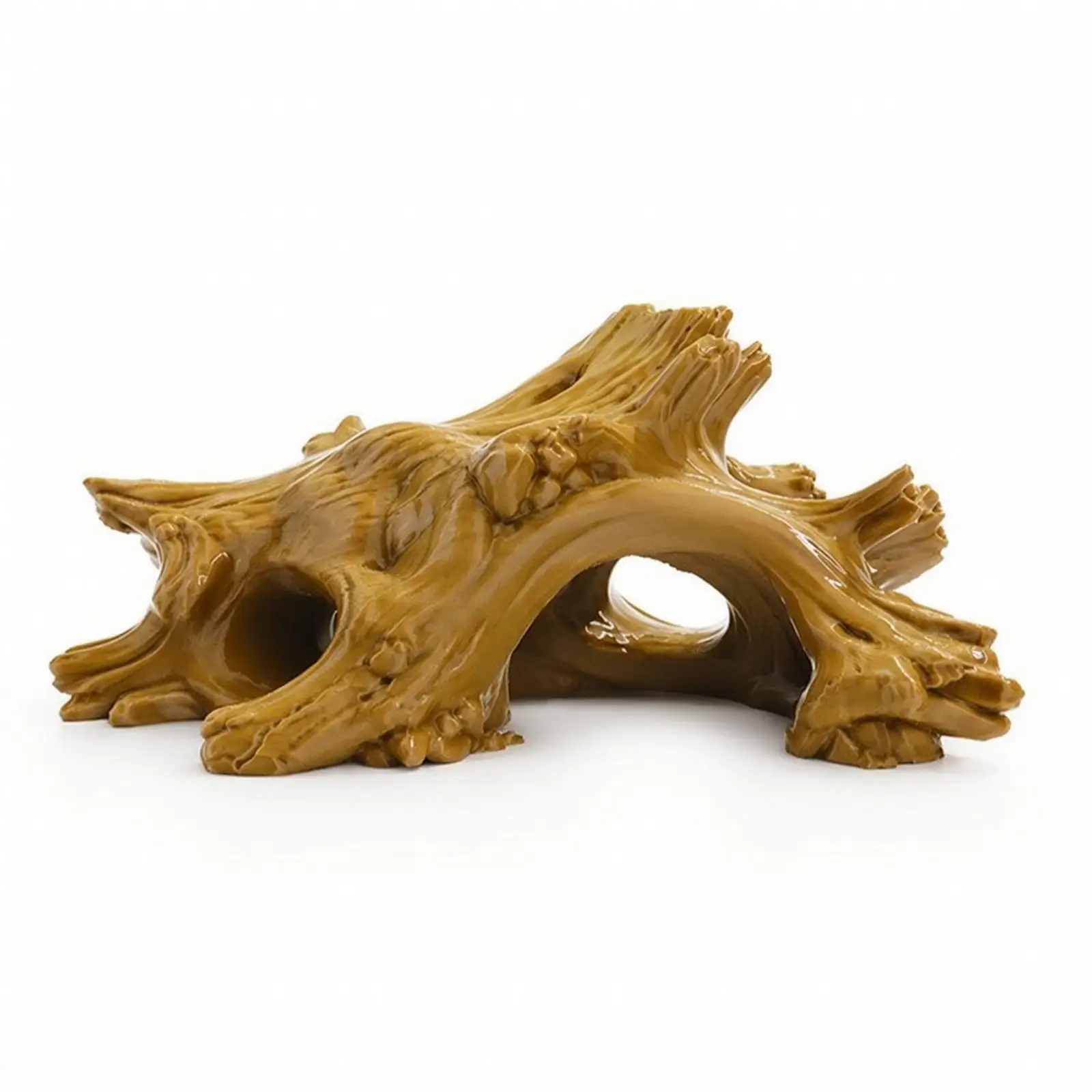 Reptile Terrarium Decoration Hide Cave for Snake Gecko Frog PETG Tree Stump Shelter Climbing Structure for Vivarium Aquarium