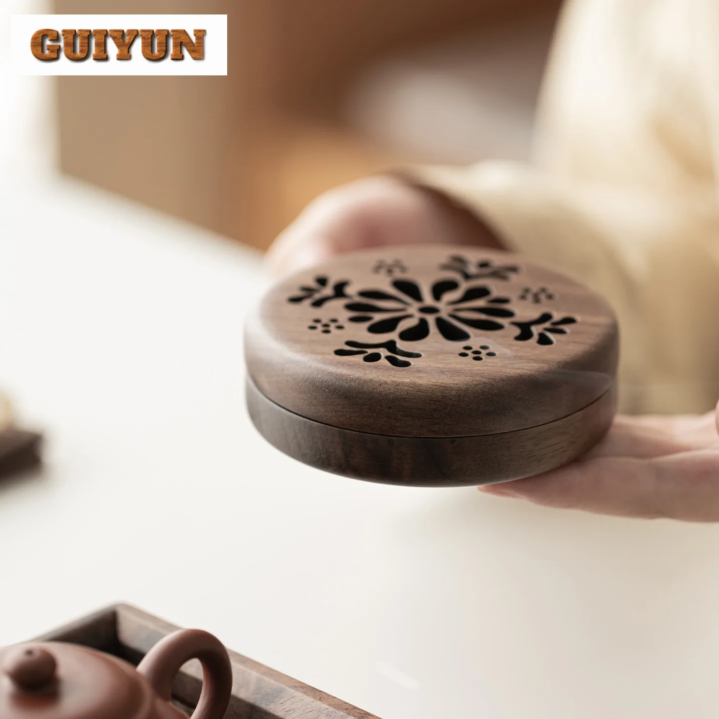 الجوز الأسود الخشب حامل البخور نافورة الماء الديكور البخور الشعلات كوزكرات مبخرة خدمات الشاي اكسسوارات الحلي