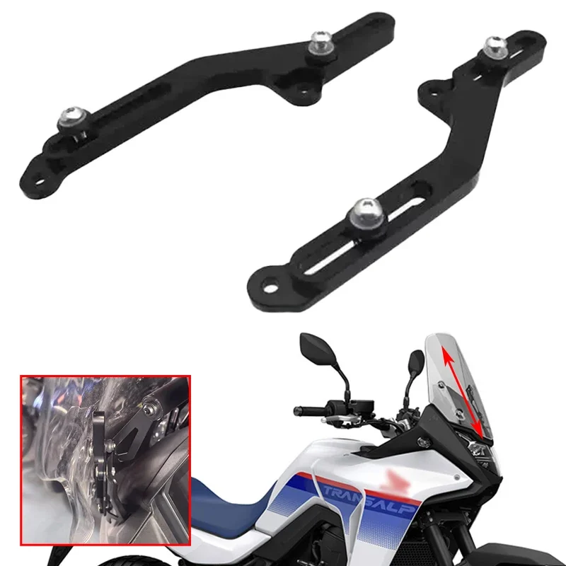 

Fit For Honda XL750 Transalp 750 2023-2024 Motorcycle CNC Accessories Windscreen Adjusters Airflow Adjustable Windscreen Wind