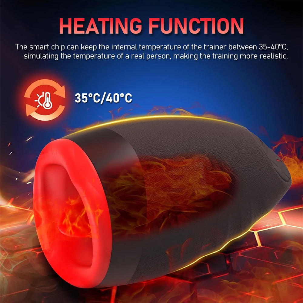 Sexy Mouth Penis Pump Heated Vibrator for Men Glans Sucking Cock Enlargement Exerciser Male Masturbator Erotic Products Sex Toys - view 5