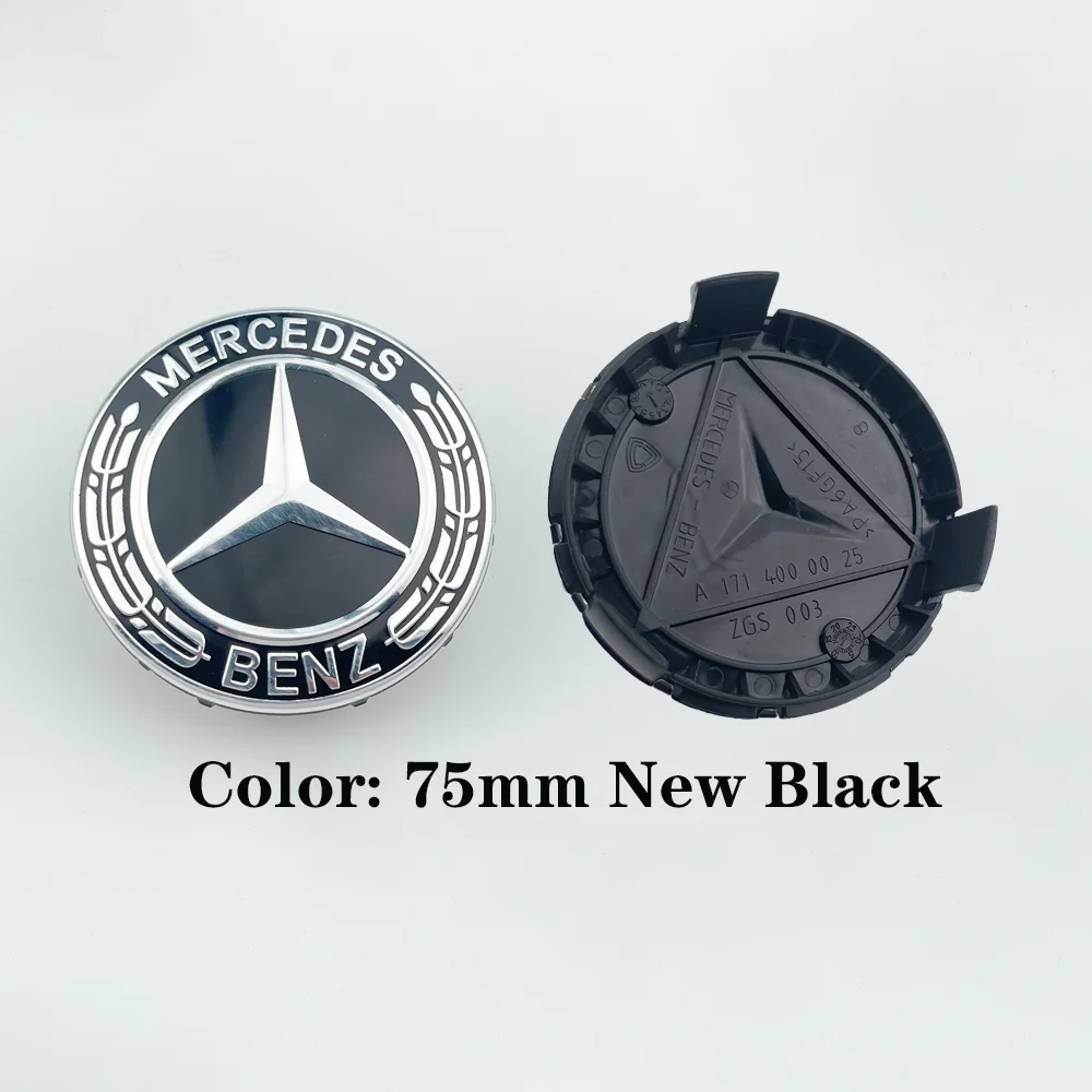4Pcs 75mm Car Wheel Center Logo Hub Cap For Mercedes Benz W204 C218 A207 C117 CLA CLS E Class W212 S212 X166 W176 W205 W246