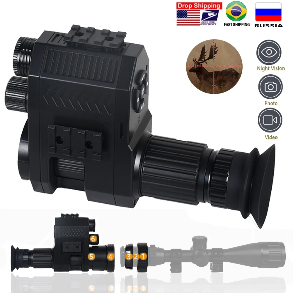 Megaorei Mira Monocular visión nocturna digital infrarrojo láser