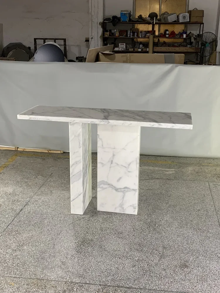 

Natural marble luxury high-end porch cabinet, case aisle, cream wind light luxury porch8578