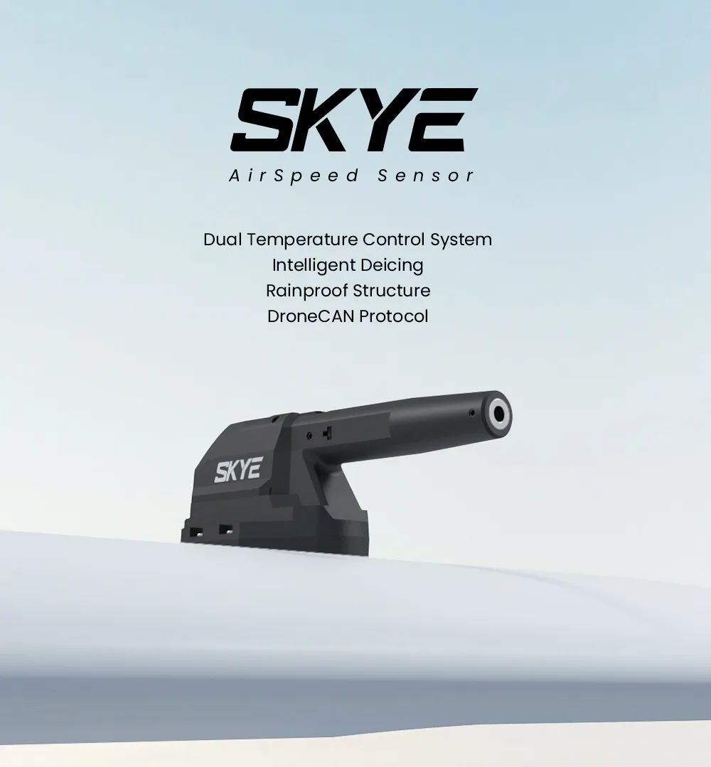 New CUAV SKYE Rainproof Structure Drone Airspeed Sensor Meter CAN Protocol Intelligence Deicing Dual Temperature Control System