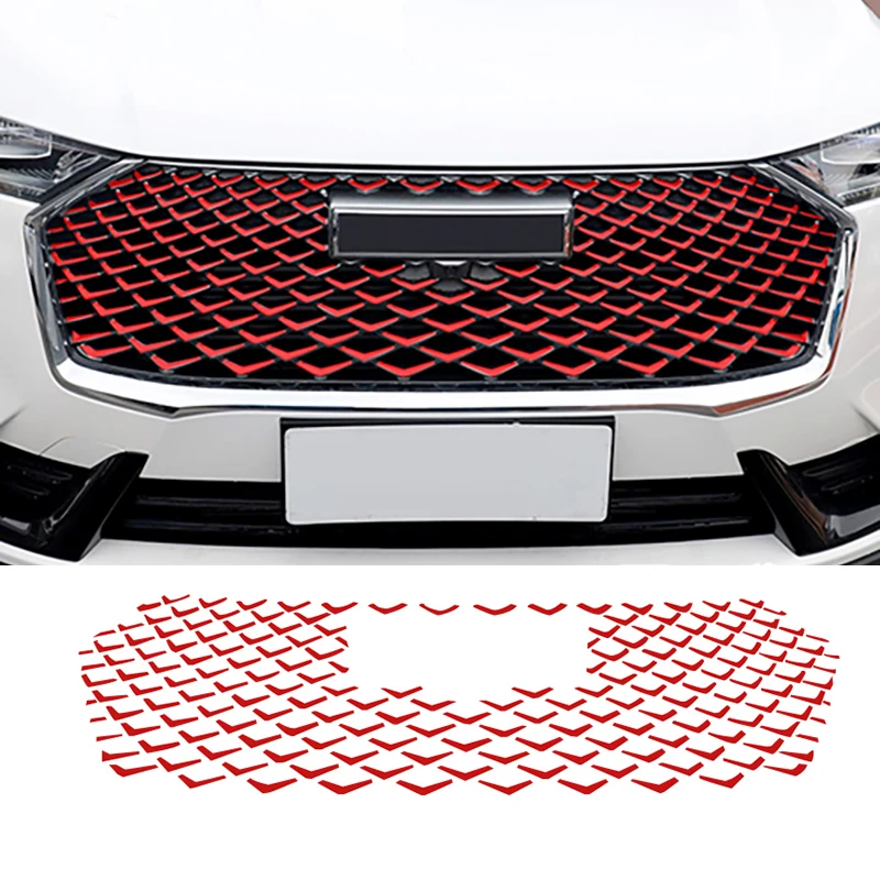 

Car Front Net Grille Grid Colour change stickers Fit For GWM Haval H6 3th 2021 2022 Exterior Modification Accessories
