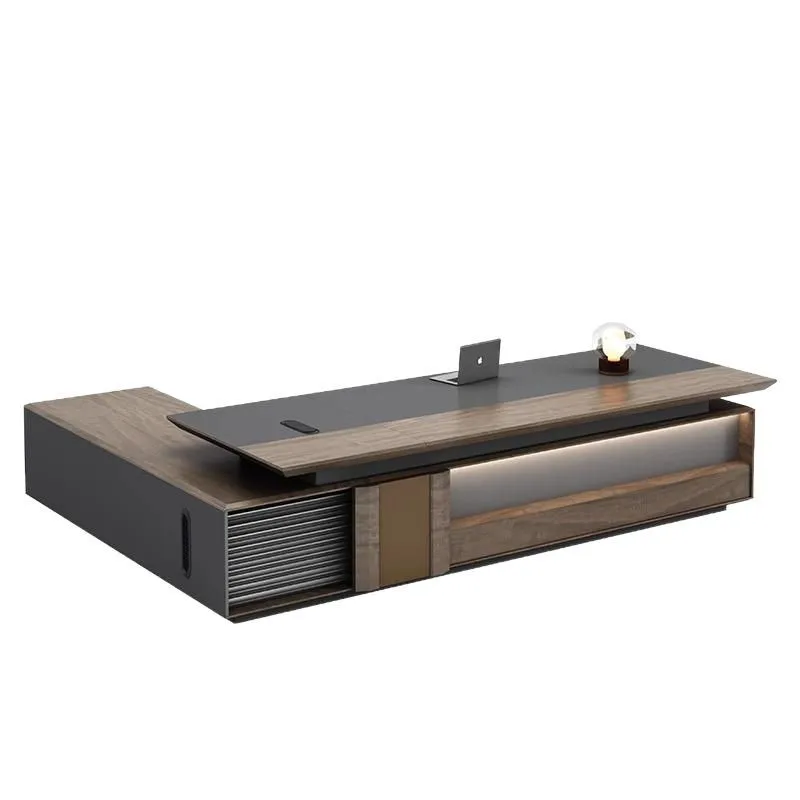 

Простой современный офис Boss, новая китайская мебель, большая комбинация офисного стола и стула