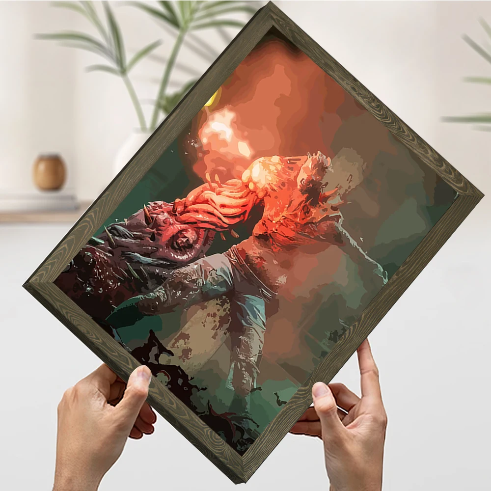 شيء الظهر 4 الطباعة الدم المشارك صور الرسم على لوحات القماش الجدارية لغرفة الألعاب الديكور عناصر ديكور المنزل الداخلية