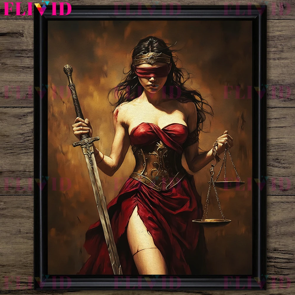 الله المصري القديم والهندي أربعة أيدي آلهة خمر الرسم على لوحات القماش الجدارية ، ليليث ، آلهة نيكس كالي ملصق فني وطباعة