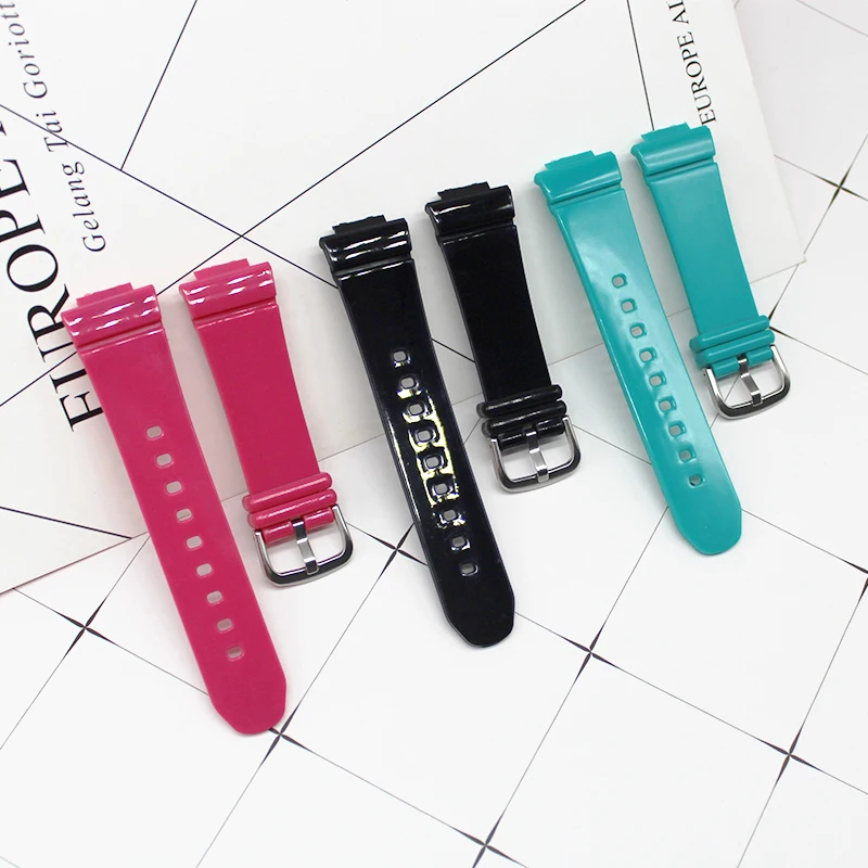 Replacement Glossy Baby Watch Band Accessories BGA-160/161/131/133/132 Resin Watch Band