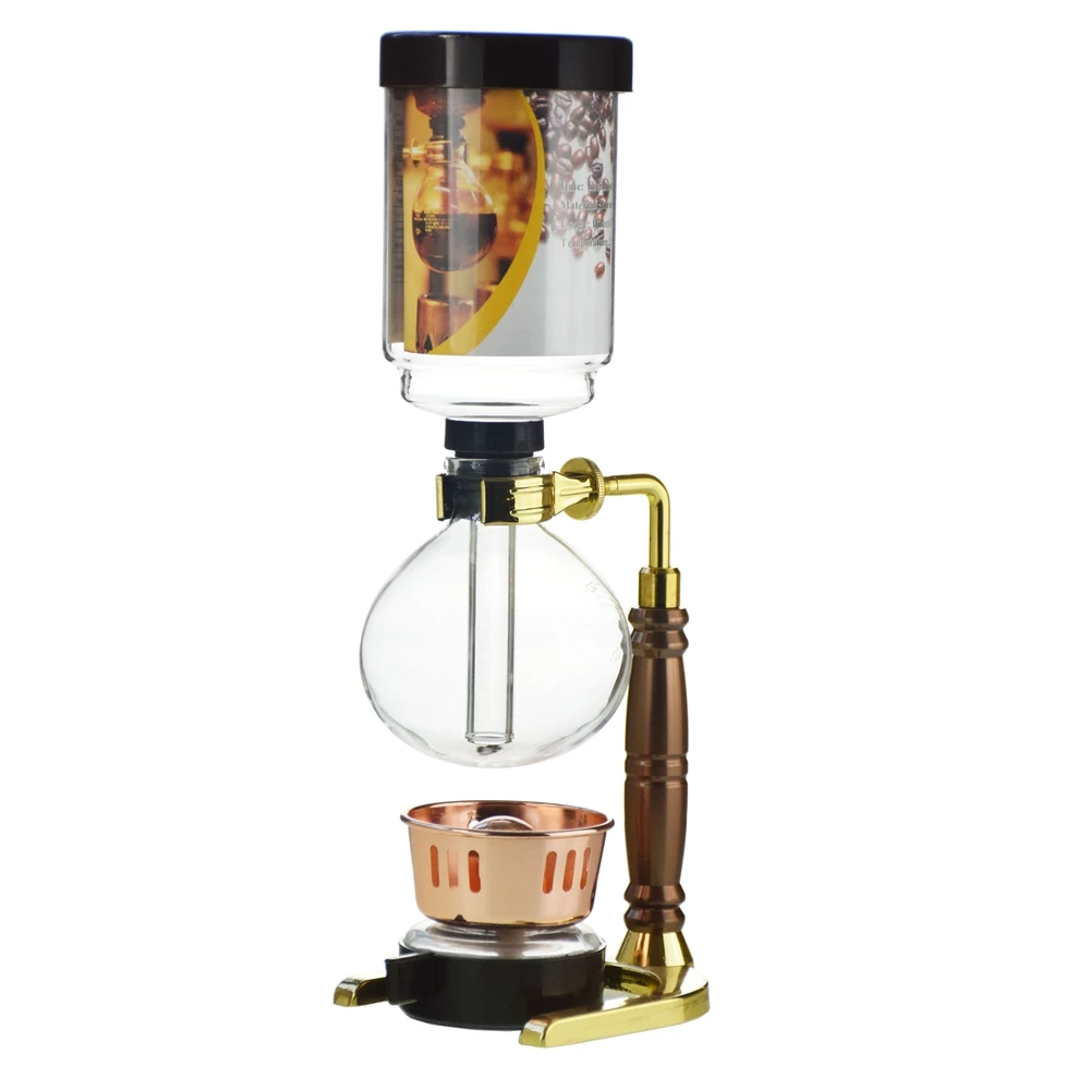 Household Glass Vacuum Coffee Siphon Tea Percolator Barista Tools 300ml 500ml