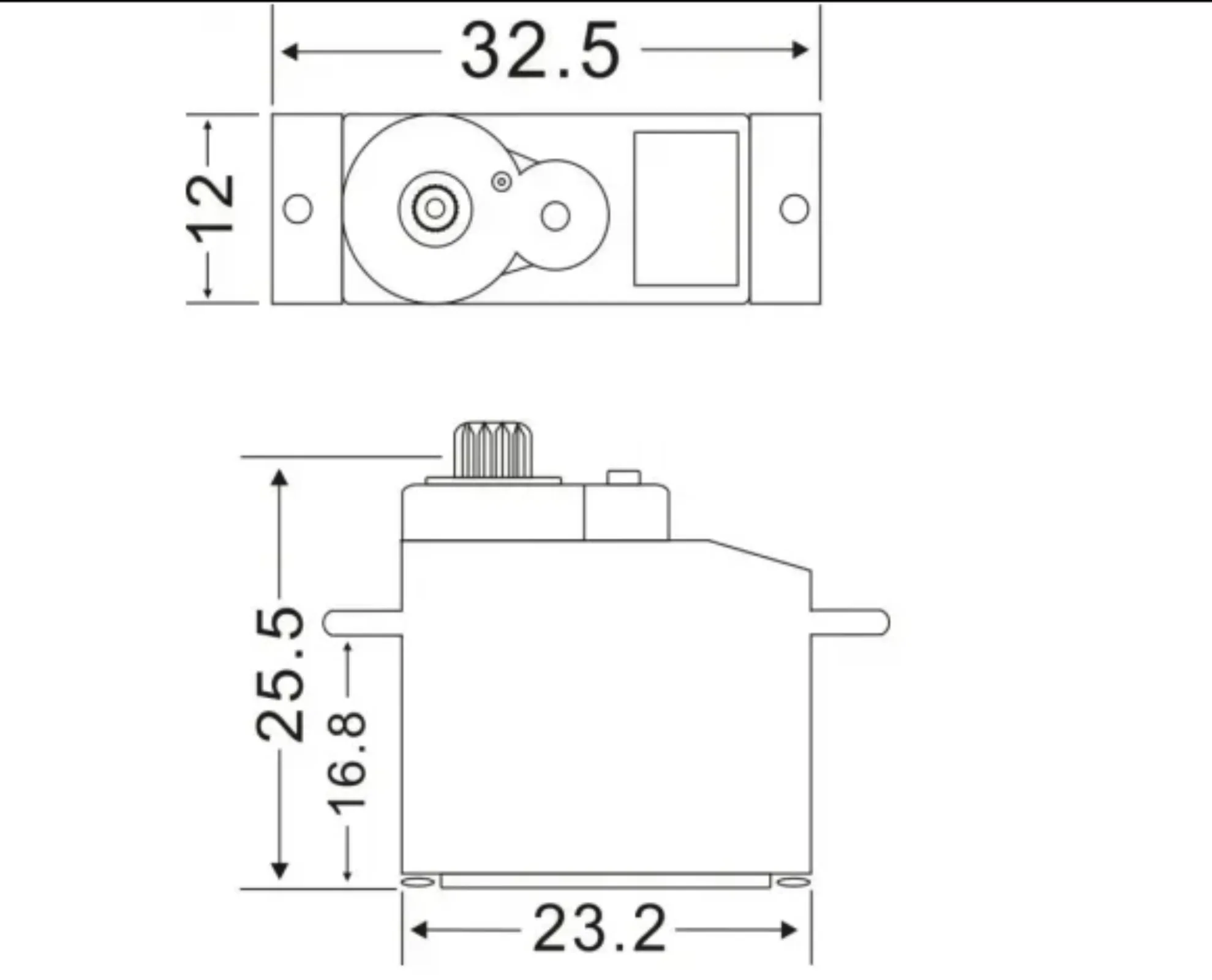 Feetech FT90M Servomotore digitale con ingranaggi metallici da 2 kg di coppia Rotazione di 180 gradi per RC Robot Car Aereo Tenda Smart Lock