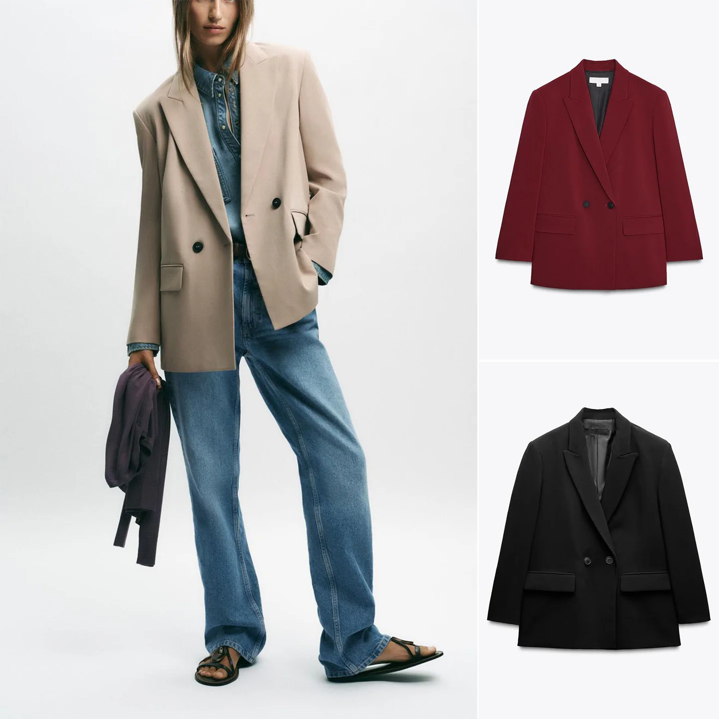 

Новый осенний женский пригородный костюм Long Sve Notch с воротником-стойкой и подкладкой, двубортный костюм Jaet, повседневная длина