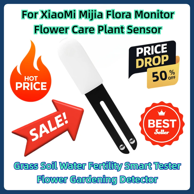 

For XiaoMi Mijia Flora Monitor Flower Care Plant Sensor Grass Soil Water Fertility Smart Tester Flower Gardening Detector