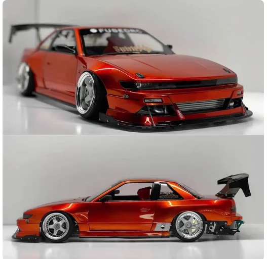 透明ボディシェル 1/10 オンロードドリフト フラット 4K hpi s14