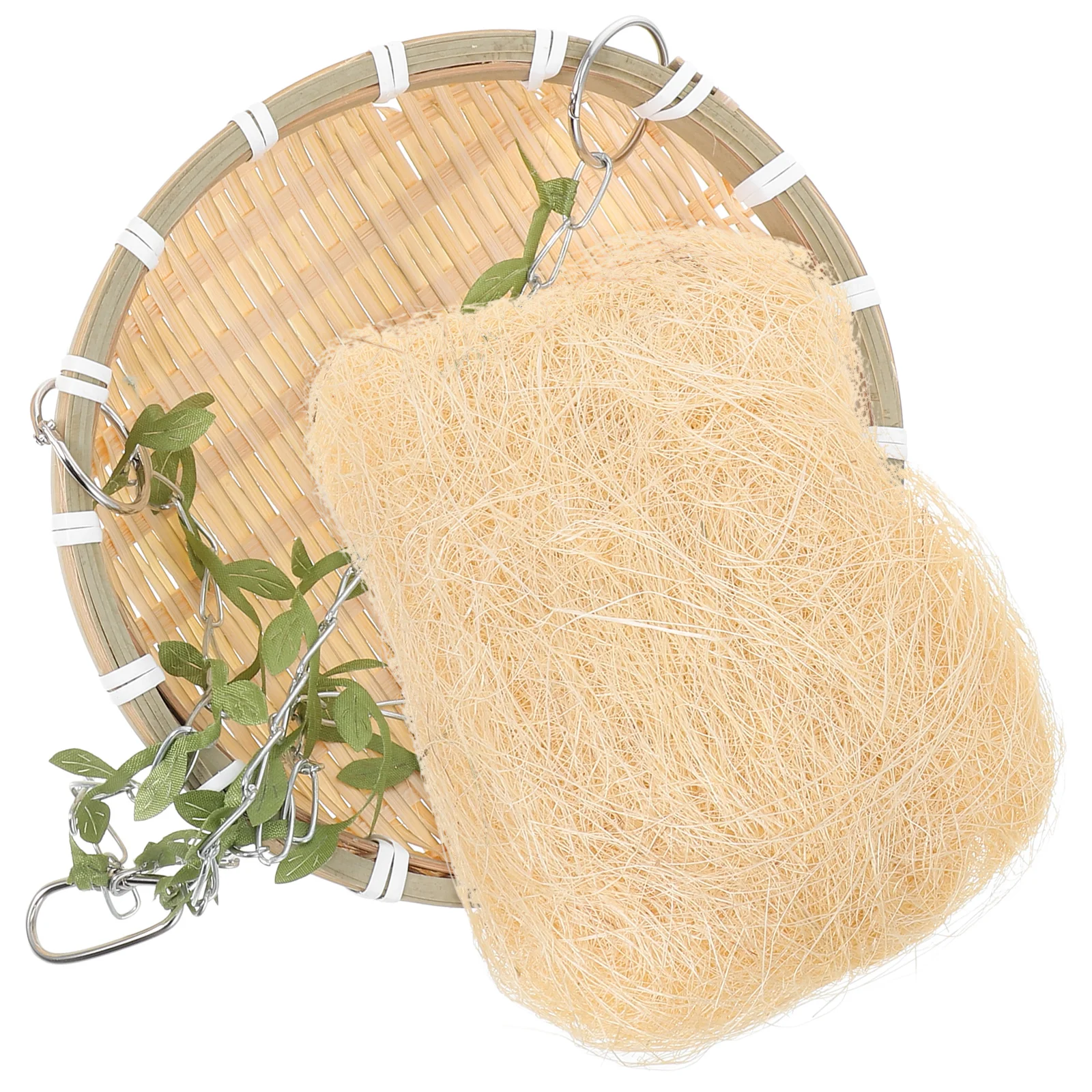 

Bamboo Woven Parrot Nest Hanging Bed Outdoor Bird Cage Suitable for Finch Canary Cockatiel Parakeet Lovebird Parrot Cages