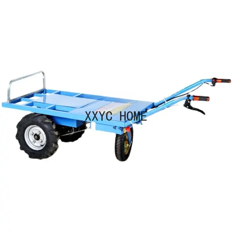 

Car Agricultural Three-Wheeled Trolley Household Two-Wheeled Truck Gasoline Orchard Climbing Transportation Trolley