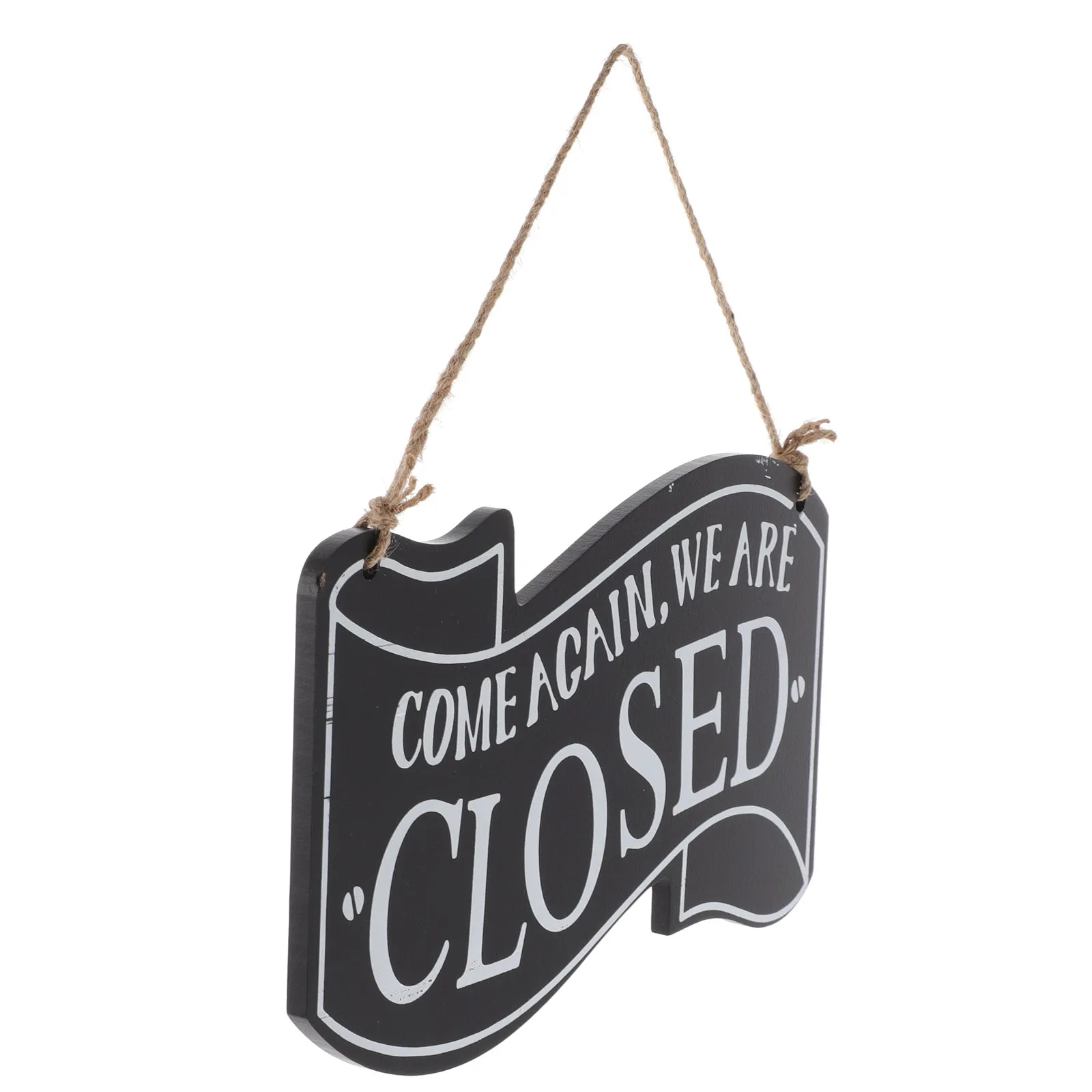 1Pcs Rustic Wood Open Sign Double Side Hanging Door Plaque for Shop Window Wall Decoration Coffee Shop Bar Interior Wood Door