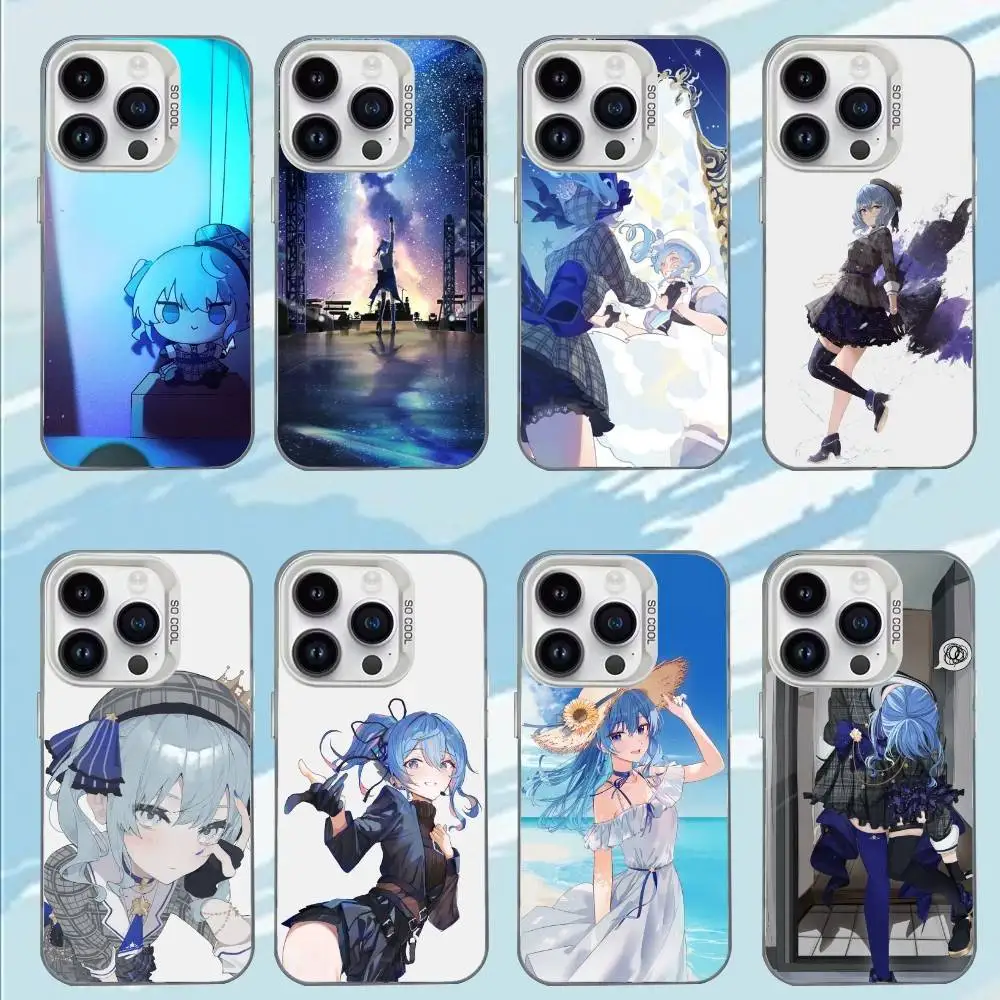 

H-Hoshimachi Suisei Phone Case For iPhone 17,16,15,14,13,12,11,Mini,Pro,E,MAX White Matte Shockproof Cover