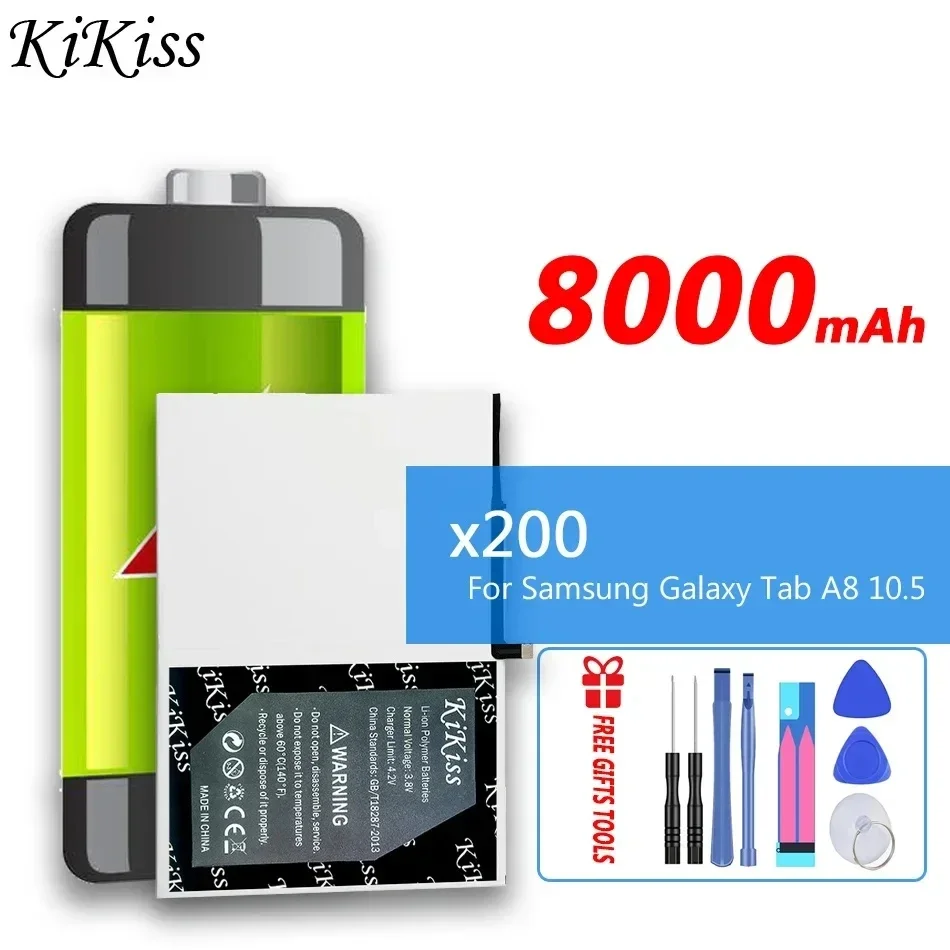 

8000mAh KiKiss Powerful Battery x200 (HQ-6300NA) For Samsung Galaxy Tab A8 10.5 SM-X200 SM-X205