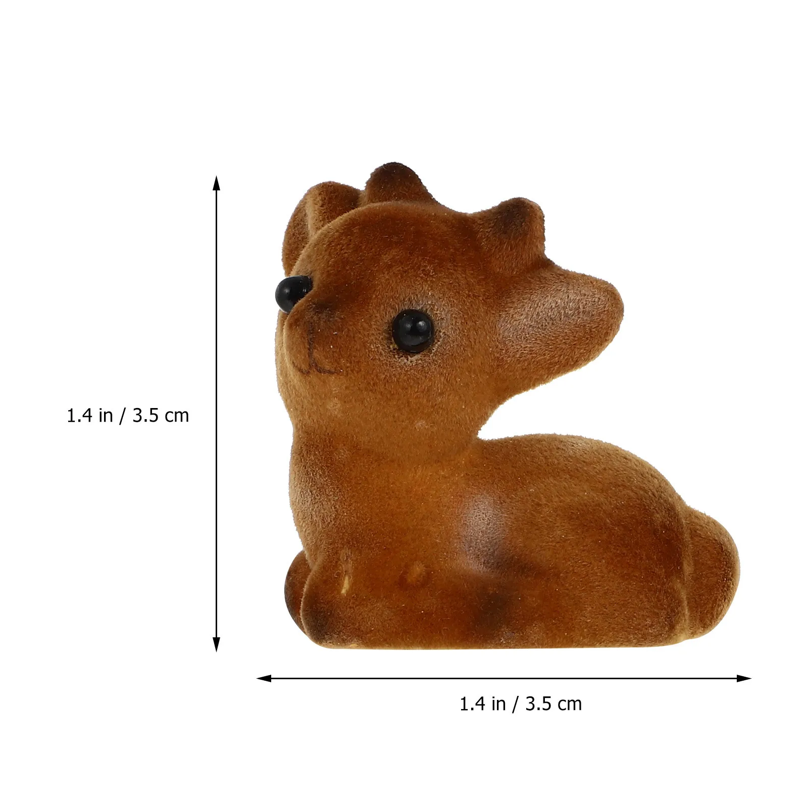

Resin Fawn Decor Compact Exquisite Resin Craftsmanship Home Office Desktop Ornament Children Gift Elegant Decoration