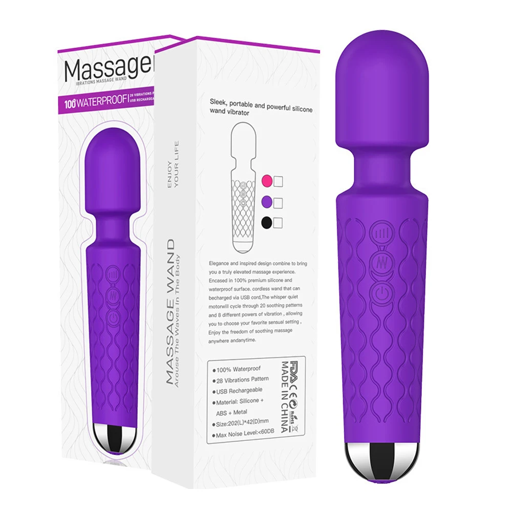 Powerful Magic Wand Vibrators for Women Clitoris Stimulator AV Stick G Spot Massager Female Masturbator Sex Toys for Woman Shop