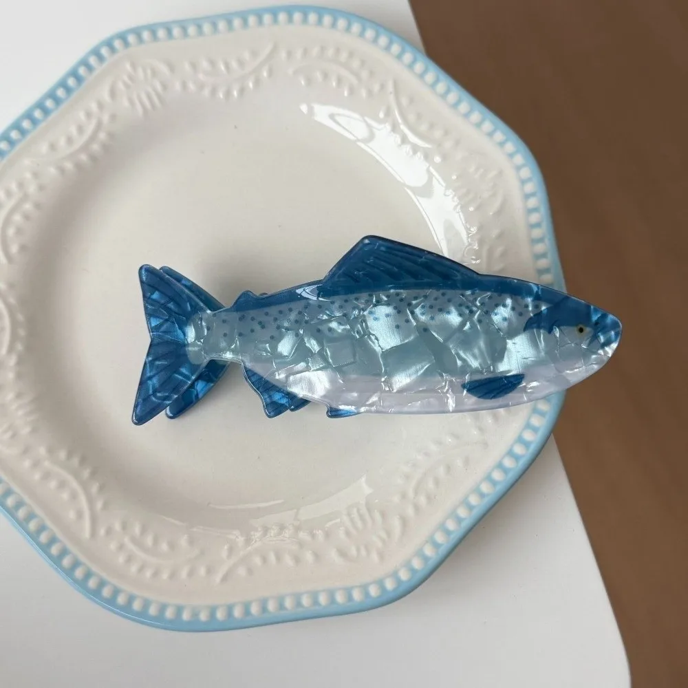 Neuartige Kreative Ozeanfisch-Haarklammer Rutschfeste Lustige Meerestier-Haarspange Leichte Acetat-Haarspangen für den Täglichen Gebrauch – Detail 2
