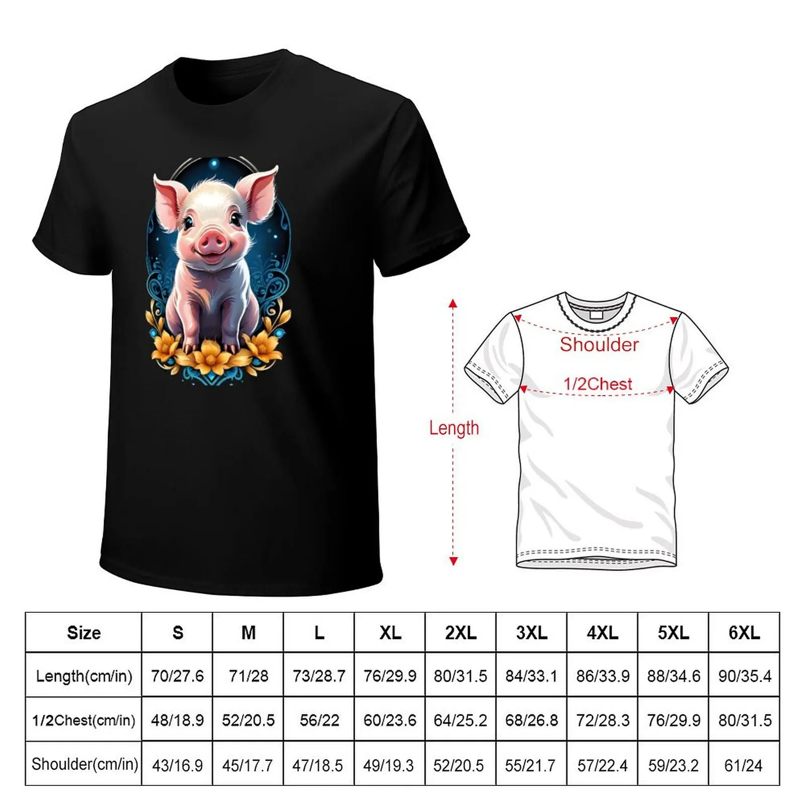 Adorable Piglet Paradise T-Shirt t shirt for man T-Shirt