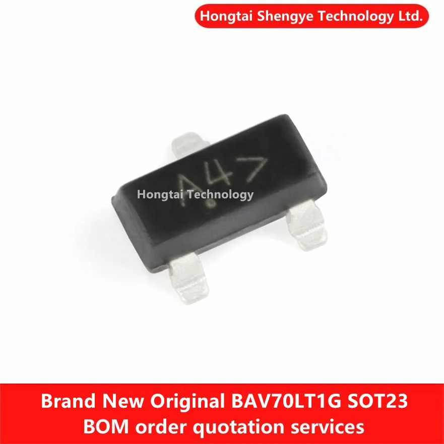 New original BAV70LT1G SOT-23 SMT screen printed A4 100V 200mA switch diode chip