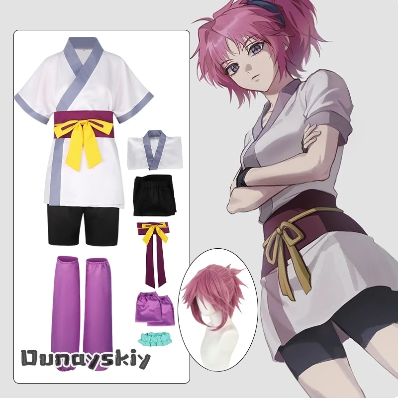 

Japanese Anime Women Machi Cosplay Uniform Costum Short-Sleeved Women's Kimono Set Halloween Party Role-play Disguise Suits