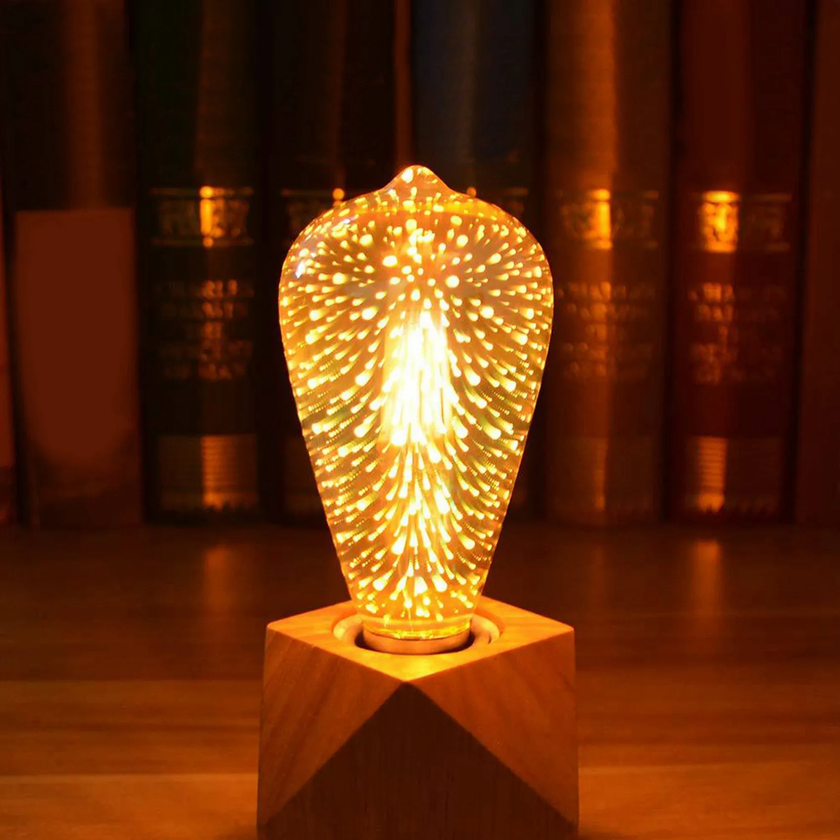 ABUP-4X LED Infinity 3D  Effect LED Bulb LED Light Bulb Decoration Lamp 85-265V E27 Holiday Lights,A60