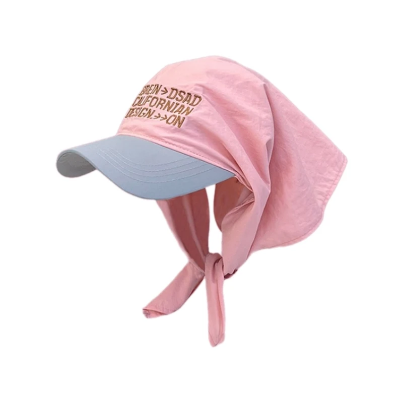 Women Baseball Hat Quick Drying Summer Kerchiefs Embroidery Sports Hat Photo Props Breathable for Casual Sport