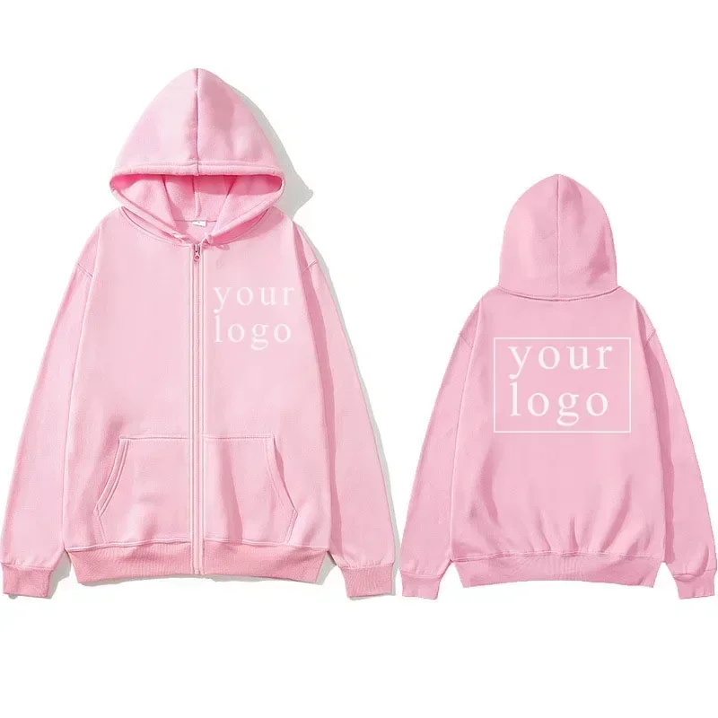Men Women DIY Zipper cardigan hoodie 2025 New Fashion Your Own Design Brand Logo/Picture Personalized Custom Anywhere
