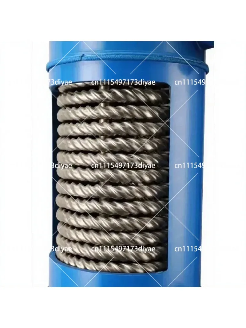 1.5 Inch Screw Titanium Tube PVC Shell Heat Exchanger for Swimming Pool Heat Pump Aquarium Chiller Evaporator