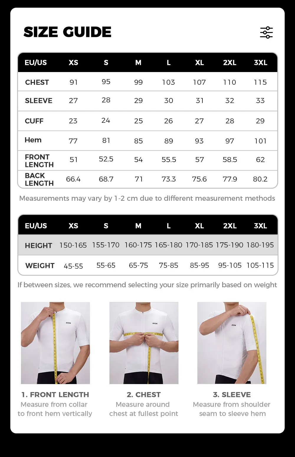 RION Herren Fahrradtrikots Langarmtrikot Pro Fahrradbekleidung UPF50+ Motocross-Bekleidung Mountainbike MTB-Shirts UV-Schutz – Detail 4